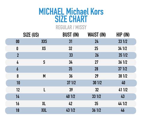 michael kors coat size guide